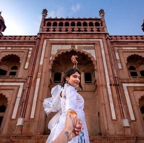 Girl-at-entrance